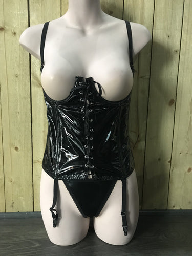 PVC Wetlook Open Cup Basque by Classified